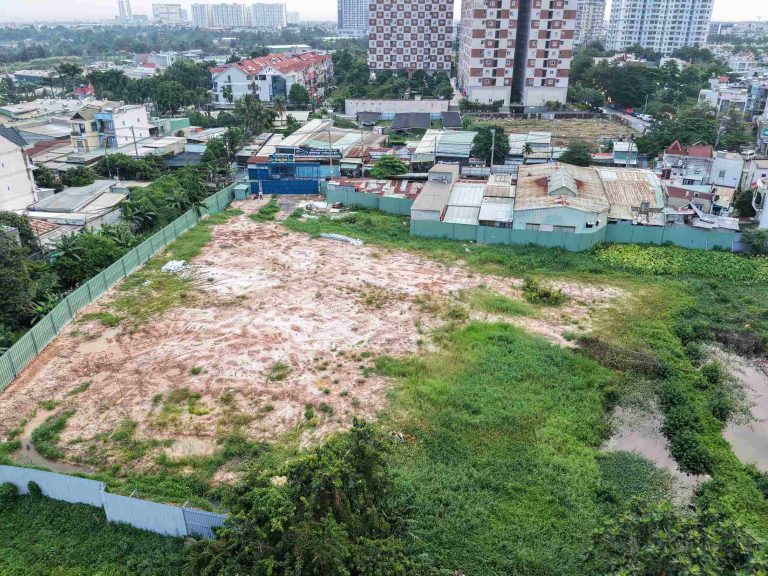 Dự án đã hoàn tất giải phóng mặt bằng và quây vào xung quanh